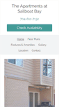 Mobile Screenshot of apartmentsatsailboatbay.com