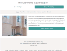 Tablet Screenshot of apartmentsatsailboatbay.com